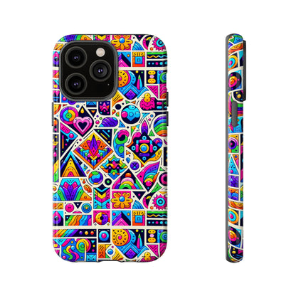 Pattern Image 4 Vibrant Anime Retro Shockproof Phone Case for Men Women