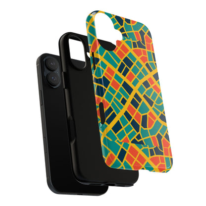Multicolour Geometric 3D Wrap Protective Phone Case Stylish Accessory for Men and Women Vibrant Design Ideal for Unique Expression Compatible with iPhone 13, 14, 15 & 16 – all models including Pro, Pro Max & Plus