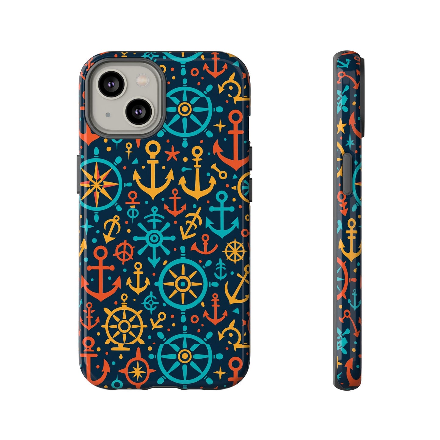 vibrant nautical pattern phone case for stylish protection – bold accessory for iphone 13, 14, 15 & 16 – all models including pro, pro max & plus
