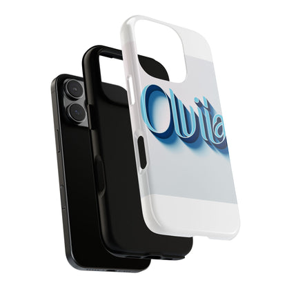 Vibrant 3D Typography Phone Case in Blue for Stylish Protection – Unique Accessory for Self-Expression Compatible with iPhone 13, 14, 15 & 16 – All Models Including Pro, Pro Max & Plus