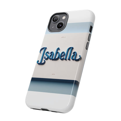 Vibrant 3D Blue Alphabet Design Protective Phone Case Stylish Accessory for Men and Women Unique Phone Cover Compatible with iPhone 13, 14, 15 & 16 – all models including Pro, Pro Max & Plus