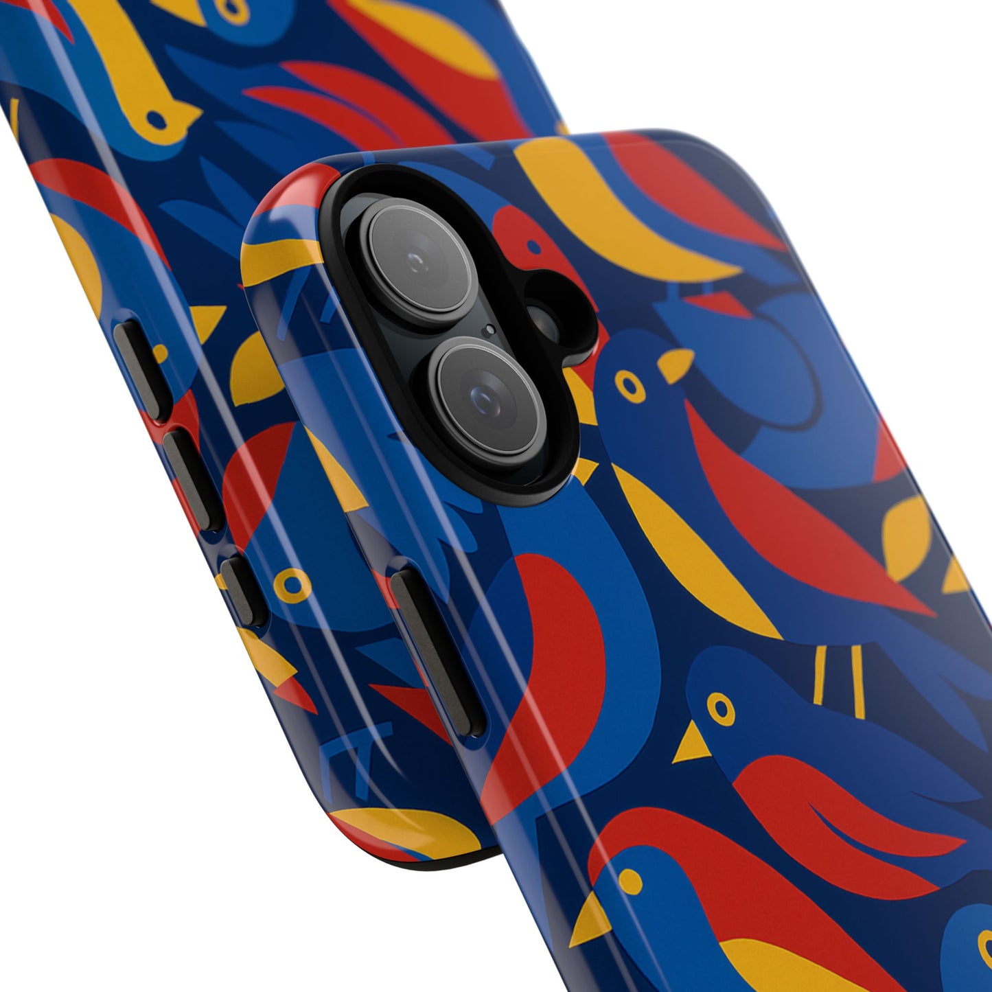 vibrant 3d wrap protective phone case with colourful bird design stylish accessory for men and women compatible with iphone 13, 14, 15 & 16 – all models including pro, pro max & plus