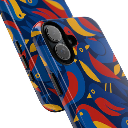 Vibrant 3D Wrap Protective Phone Case with Colourful Bird Design Stylish Accessory for Men and Women Compatible with iPhone 13, 14, 15 & 16 – all models including Pro, Pro Max & Plus