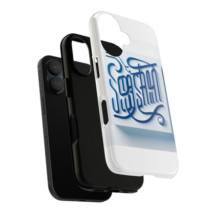 Vibrant Blue 3D Alphabet Phone Case for Stylish Protection and Unique Expression Compatible with iPhone 13, 14, 15 & 16 – all models including Pro, Pro Max & Plus