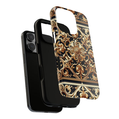 Pattern Image 5 Vibrant Anime Comic Style Shockproof Phone Case with Ornate Baroque Design Compatible with iPhone 13, 14, 15 & 16 – all models including Pro, Pro Max & Plus