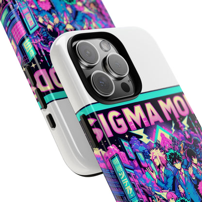 Vibrant Sigma Mode Activated Protective Phone Case for Anime Lovers, 3D Wrap Design, Durable TPU Silicone, UV Protected, Stylish Drop Protection, Gift for Friends