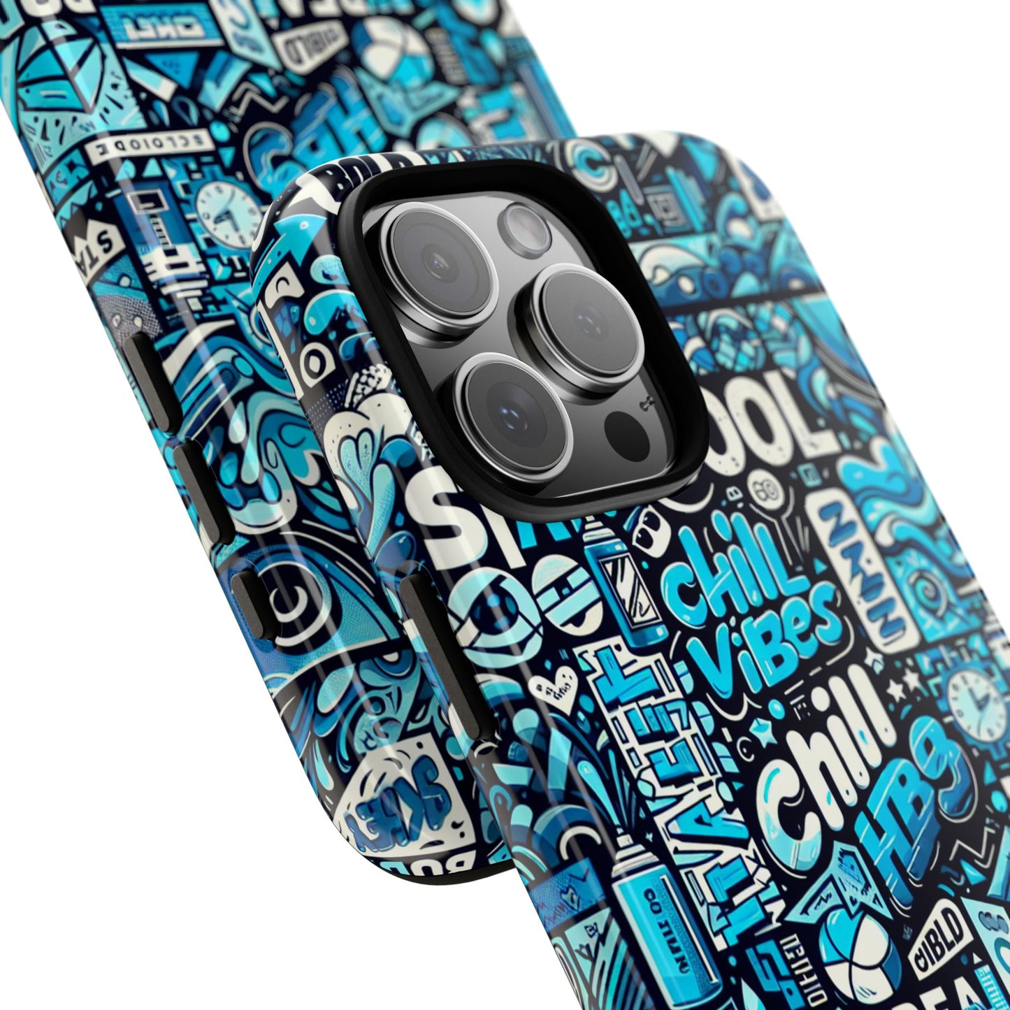 blue pattern image 2 phone case for men women shockproof protective cover with 3d wrap design and uv protection