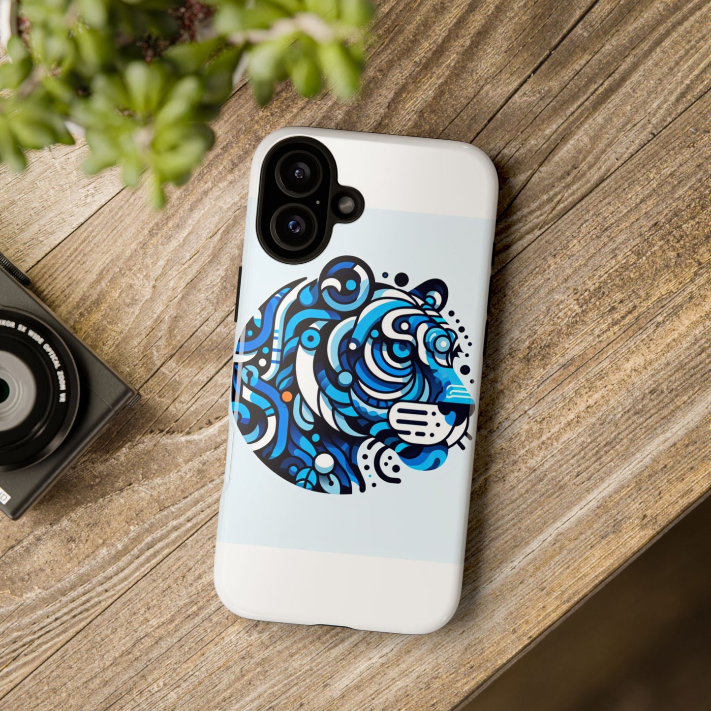 vibrant 3d wrap protective phone case with unique blue lion design for stylish expression and fun accessories compatible with iphone 13, 14, 15 & 16 – all models including pro, pro max & plus