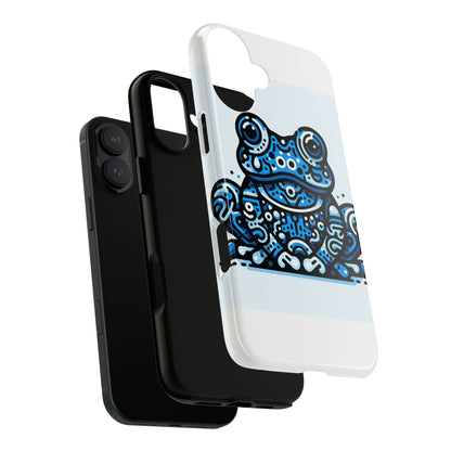 Vibrant 3D Blue Animal Print Protective Phone Case for Bold Individuals – Stylish Protection Compatible with iPhone 13, 14, 15 & 16 – All Models Including Pro, Pro Max & Plus