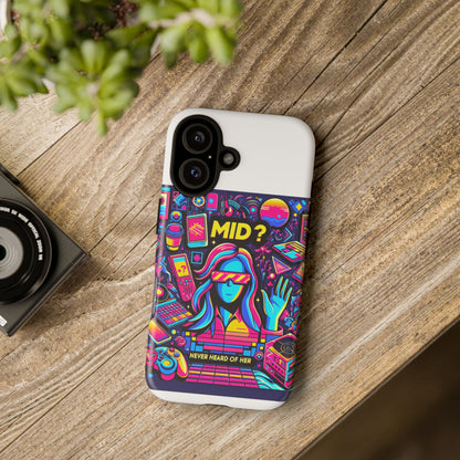 Mid Never Heard Of Her 3D Wrap Protective Phone Case for Fun Retro Style and Shock Absorption, Ideal Gift for Tech Enthusiasts and Anime Lovers