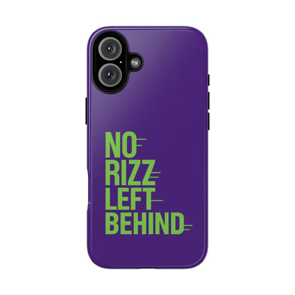 Tough Phone Case - No Rizz Left Behind - Durable, Stylish Protection for Active Lifestyles - Impact-Resistant, Dual Layer, Shock-Absorbing TPU - Perfect Gift for Tech Lovers