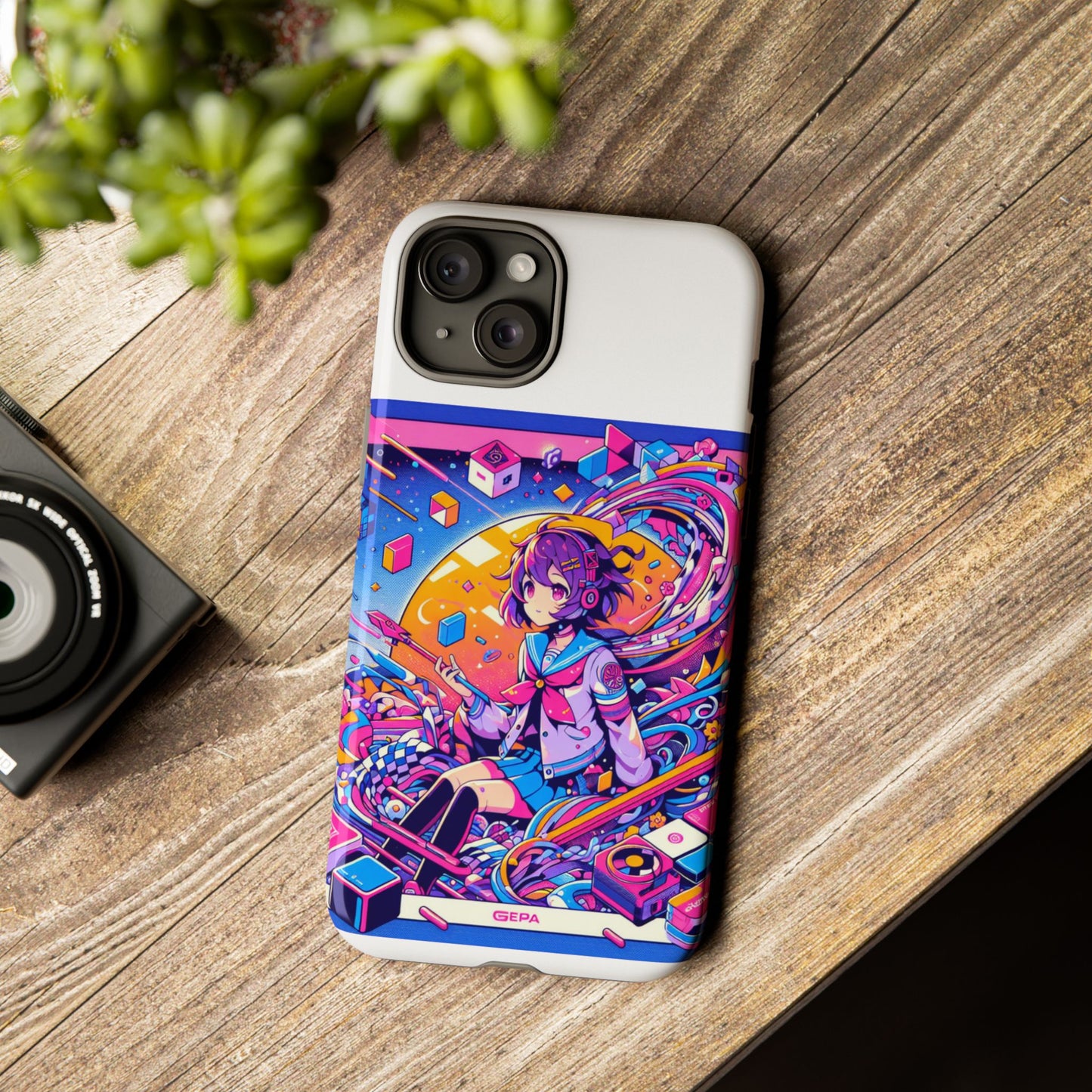 skibidi system update 3d wrap protective phone case for anime and comic fans, durable shock absorption, uv protected, glossy or matte finish