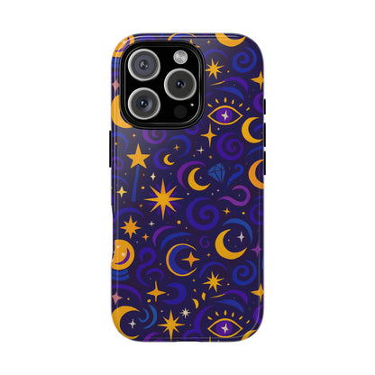 Vibrant 3D Cosmic Design Phone Case for Stylish Protection with Multicolour Stars and Swirls Compatible with iPhone 13, 14, 15 & 16 – All Models Including Pro, Pro Max & Plus