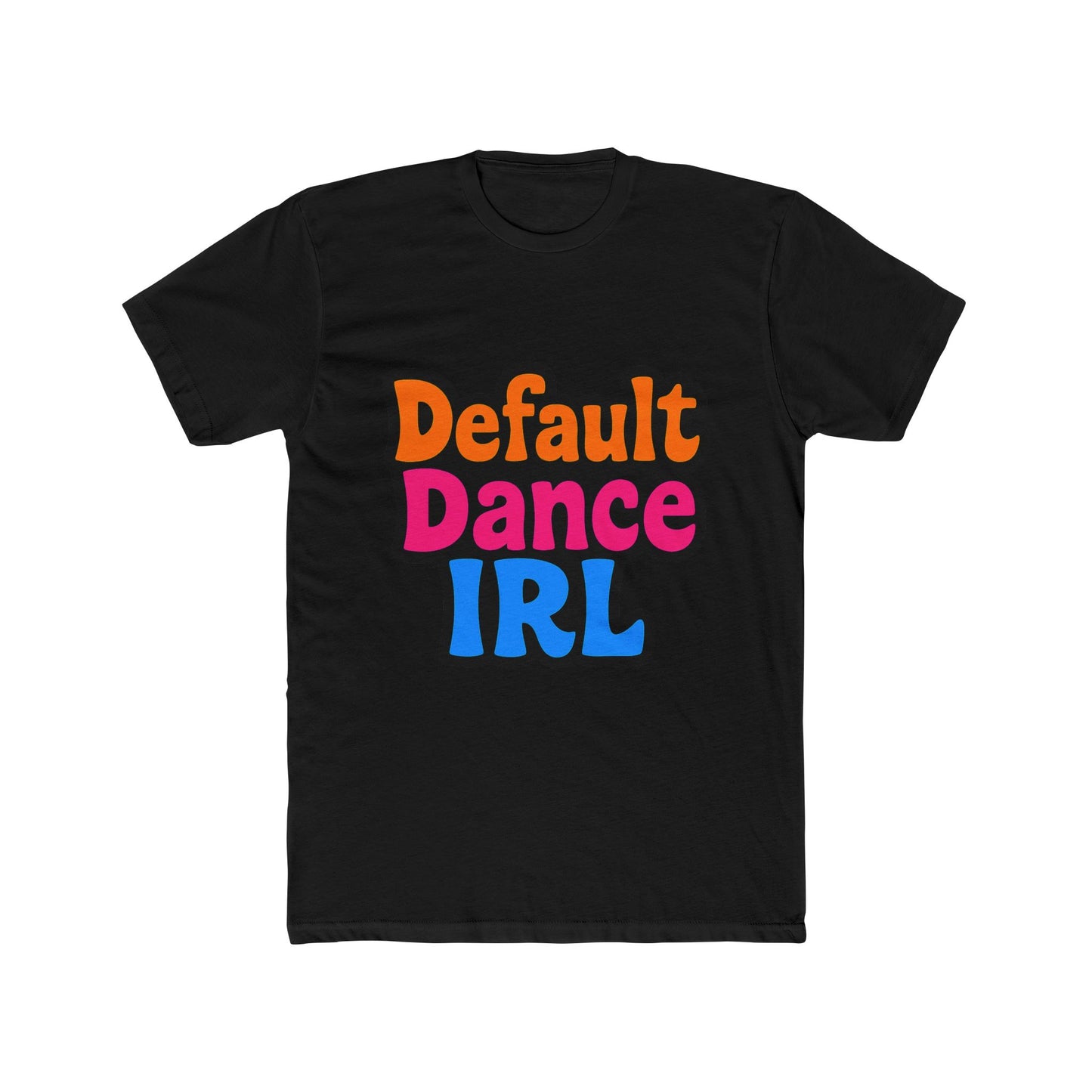 unisex t-shirt featuring multicolor video game inspired default dance design – perfect gift for gamers and enthusiasts
