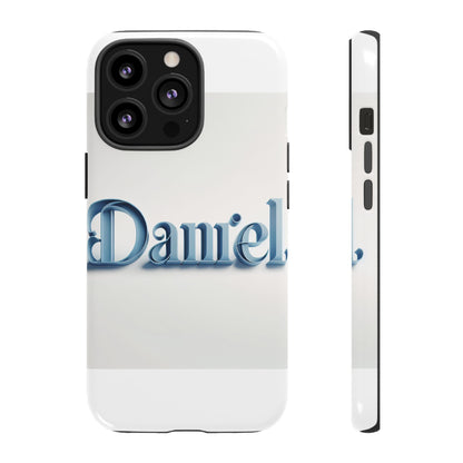 Vibrant 3D Wrap Protective Phone Case in Blue Lettering Stylish Design for Unique Accessory Lovers Compatible with iPhone 13, 14, 15 & 16 – all models including Pro, Pro Max & Plus