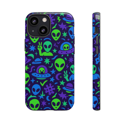 Multicolour Alien 3D Wrap Protective Phone Case, Playful Anime Design for Unisex Self-Expression, Stylish Protection, Compatible with iPhone 13, 14, 15 & 16 – all models including Pro, Pro Max & Plus