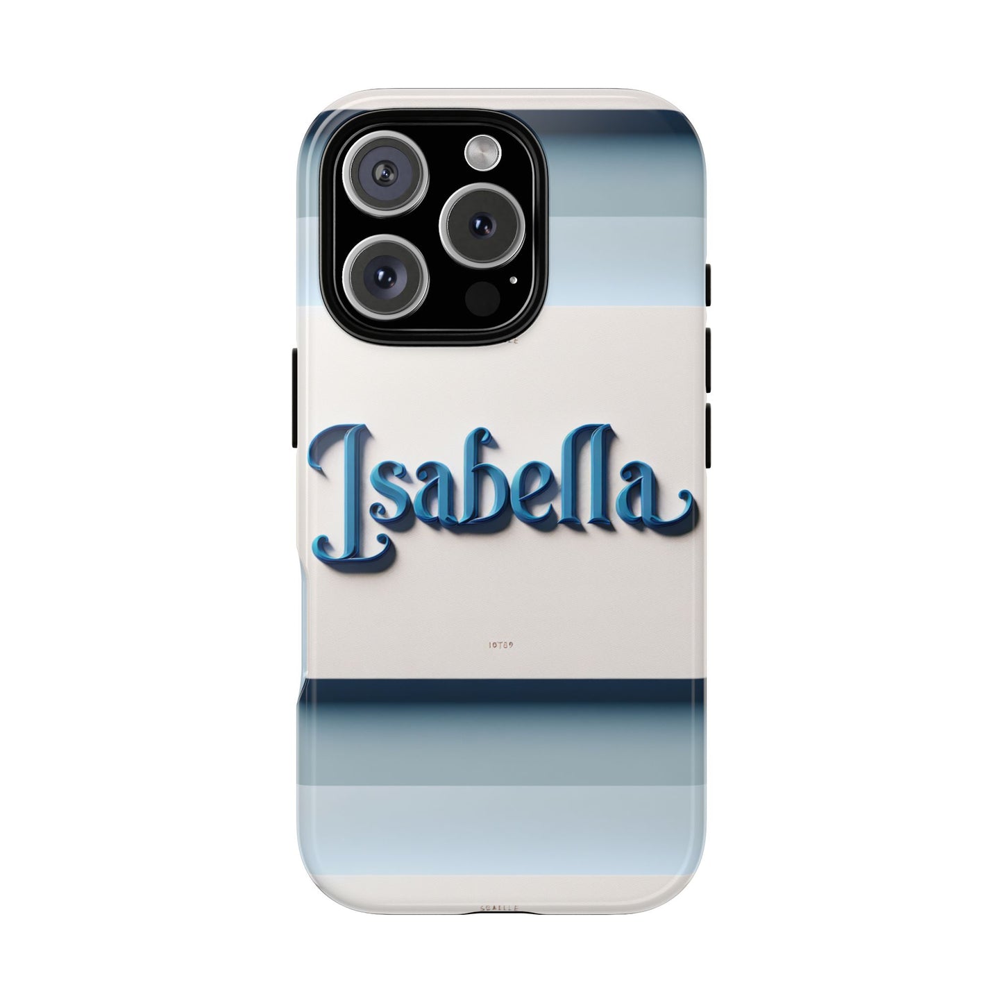 name isabella blue phone case with 3d wrap and vibrant anime inspired design for stylish protection and personalised smartphone accessory
