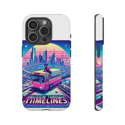 Bussin Through Timelines Protective Phone Case for Anime Lovers, Durable 3D Wrap Design, Shock Absorbent TPU Silicone, UV Protected, Stylish Accessory for Smartphones