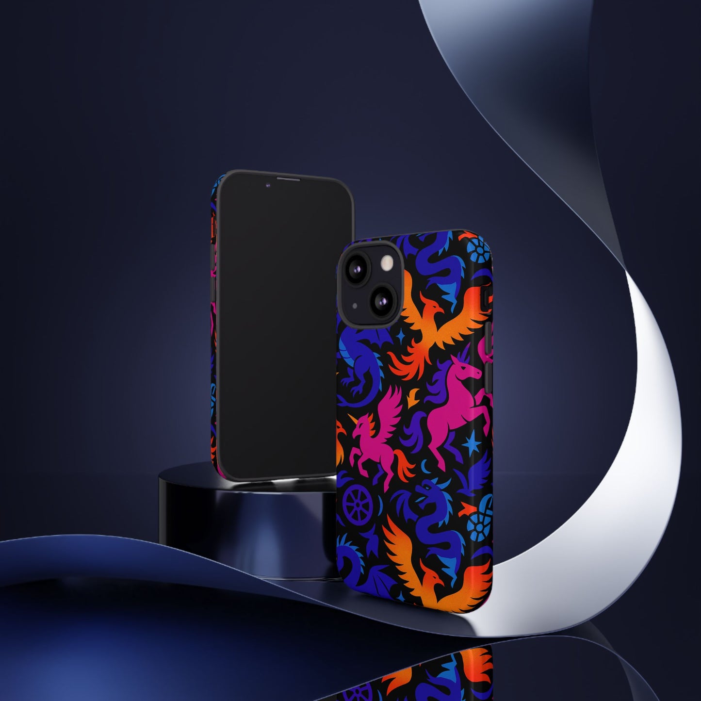 vibrant 3d fantasy design protective phone case for stylish protection compatible with iphone 13, 14, 15 & 16 – all models including pro, pro max & plus