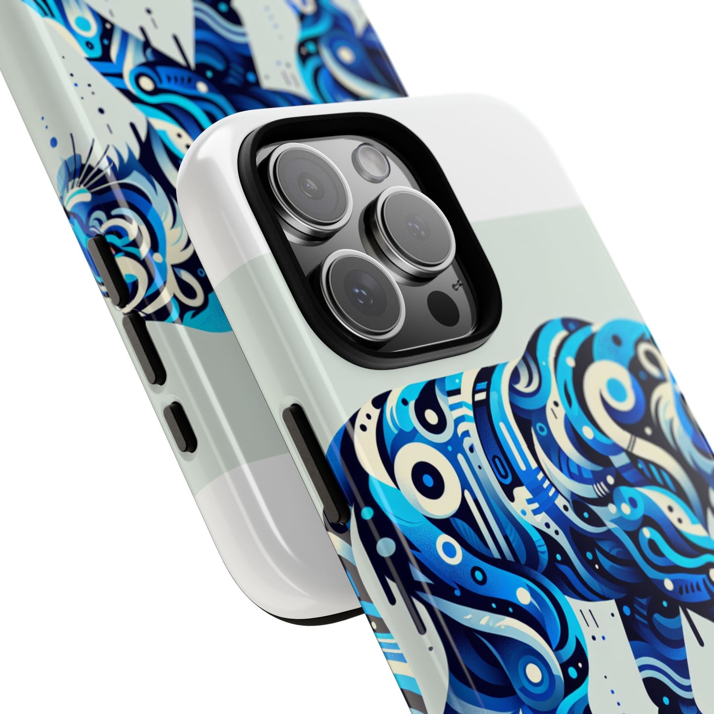 vibrant 3d wrap protective phone case with colourful tiger design stylish accessory for men and women compatible with iphone 13, 14, 15 & 16 – all models including pro, pro max & plus