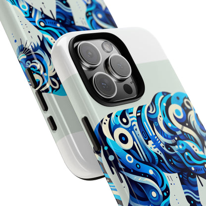 Vibrant 3D Wrap Protective Phone Case with Colourful Tiger Design Stylish Accessory for Men and Women Compatible with iPhone 13, 14, 15 & 16 – all models including Pro, Pro Max & Plus