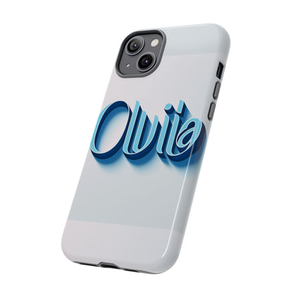 Olivia Blue Anime Comic Style 3D Wrap Shockproof Phone Case for Women and Girls Durable UV Protected Silicone Cover with Glossy or Matte Finish