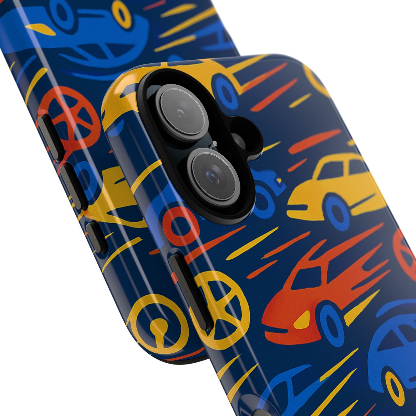 vibrant 3d car design protective phone case for smartphones stylish accessory for expressive individuals compatible with iphone 13, 14, 15 & 16 – all models including pro, pro max & plus