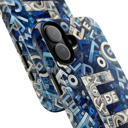 Blue Alphabet E Phone Case with 3D Wrap Design for Stylish Protection and Personalised Tech Accessory for Men and Women