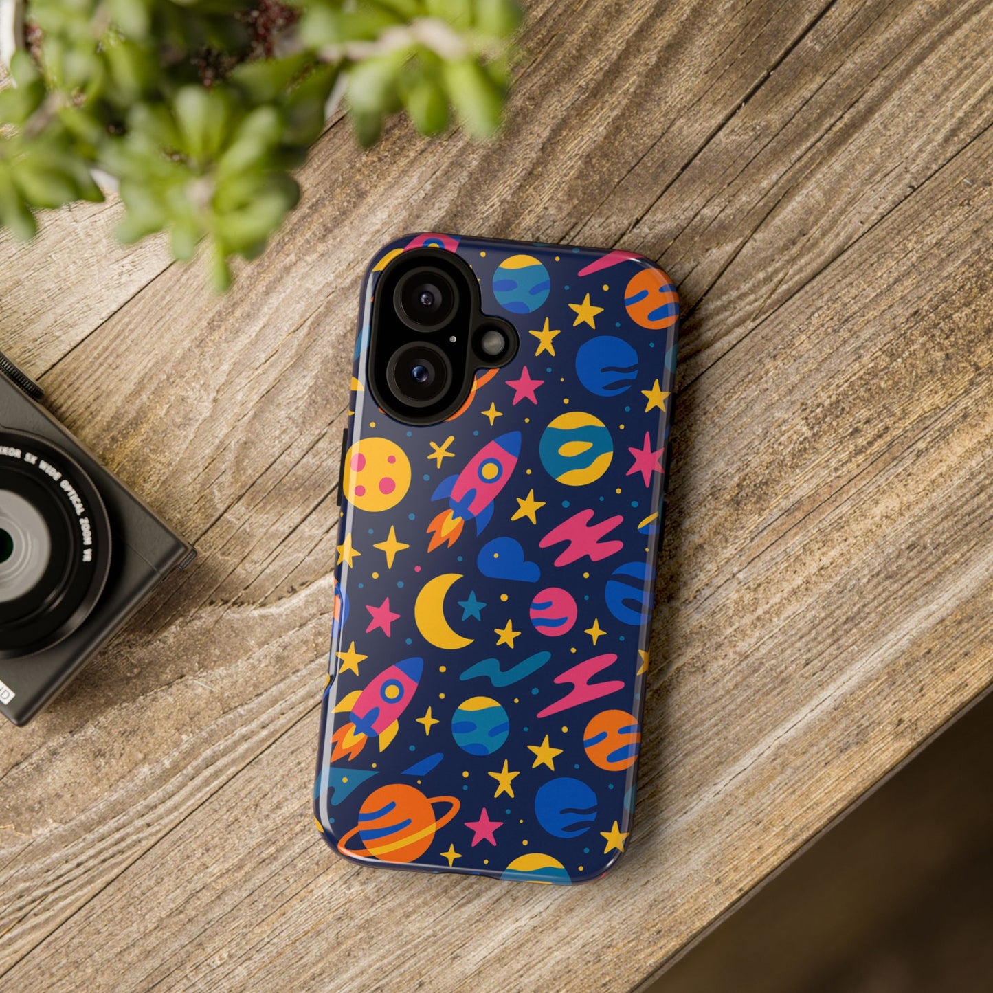 vibrant 3d space theme protective phone case for trendsetters and creatives stylish protection compatible with iphone 13, 14, 15 & 16 – all models including pro, pro max & plus