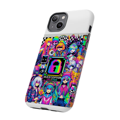 Rizzception Unlocked 3D Wrap Protective Phone Case for Anime Lovers, Durable Silicone Liner, UV Protected, Stylish Accessories for Smartphones