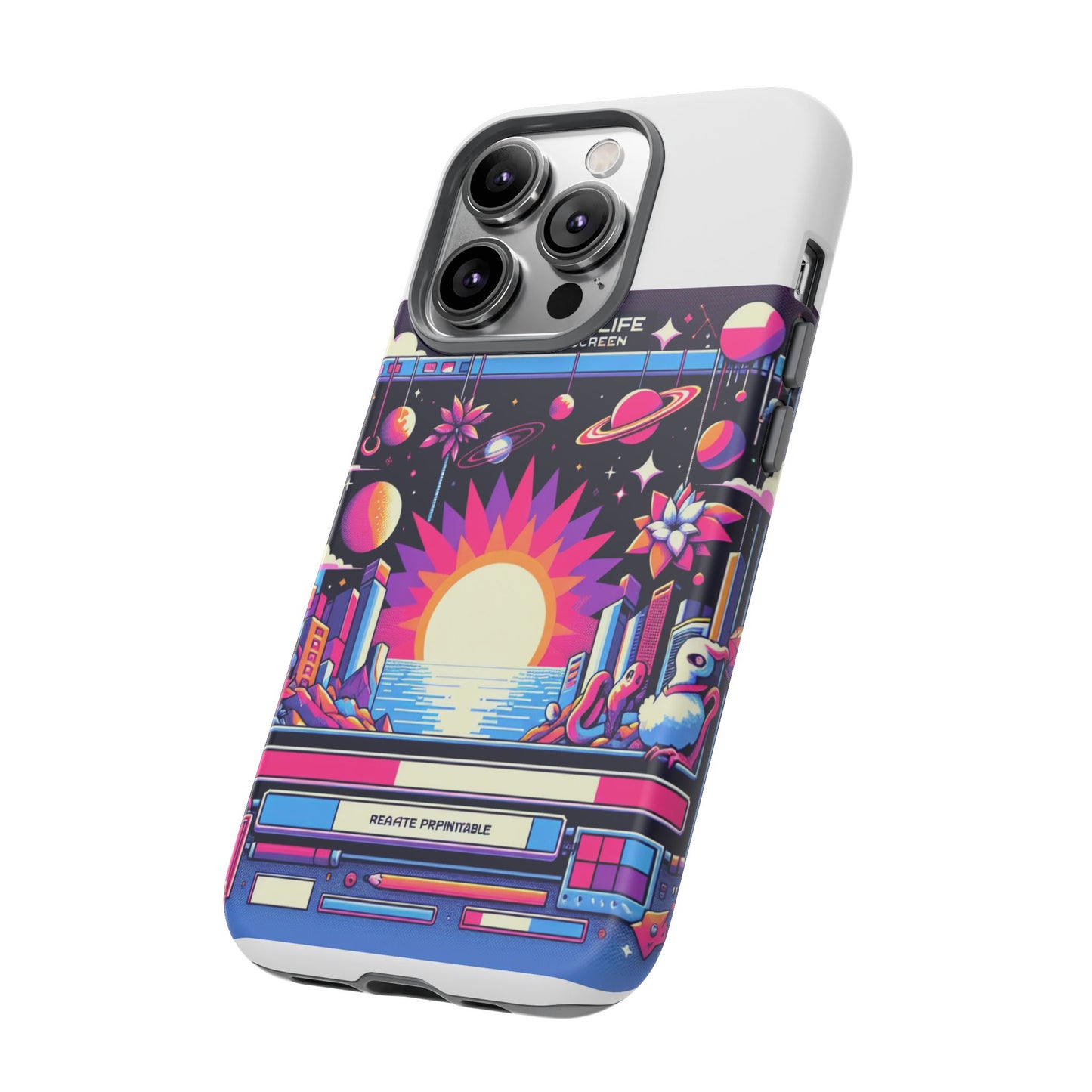 irl loading screen protective phone case for anime fans