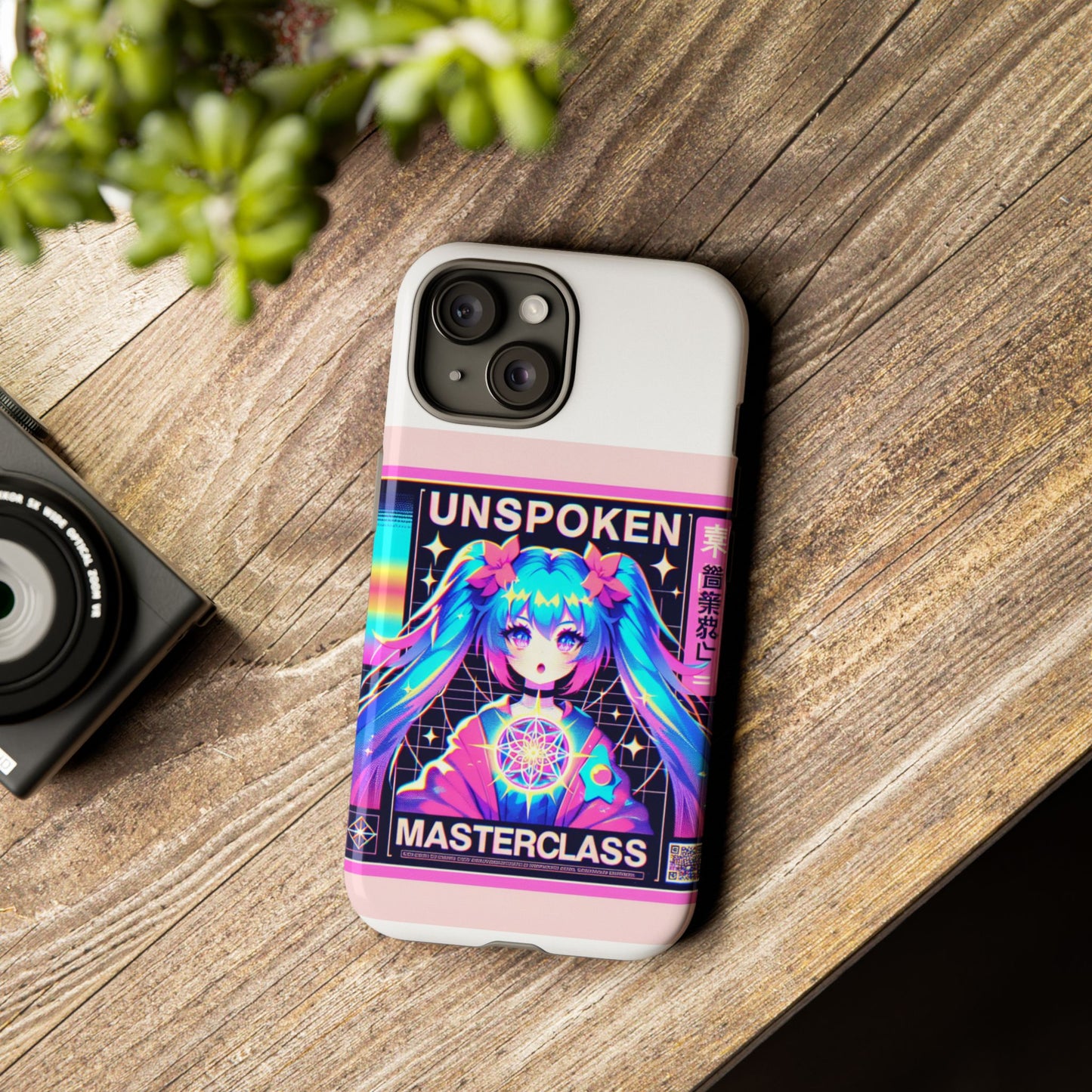 unspoken riz masterclass protective phone case, 3d wrap design, durable shock absorption, uv protected, ideal gift for anime and comic fans, glossy or matte finish