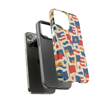 Multicolour Flag Print Protective Phone Case – Stylish Durable Design for Unique Self-Expression Compatible with iPhone 13, 14, 15 & 16 – all models including Pro, Pro Max & Plus