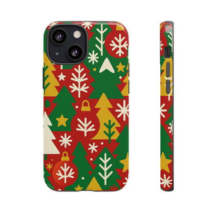 Multicolour Christmas Tree 3D Wrap Phone Case - Fun Festive Holiday Design for Unique Accessories Compatible with iPhone 13, 14, 15 & 16 - all models including Pro, Pro Max & Plus