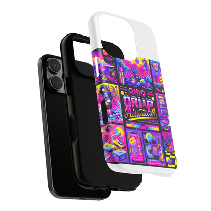 Ohio Drip Activated Protective Phone Case with 3D Wrap Design, UV Protection, Durable TPU Silicone Liner, Ideal Gift for Tech Enthusiasts and Anime Lovers