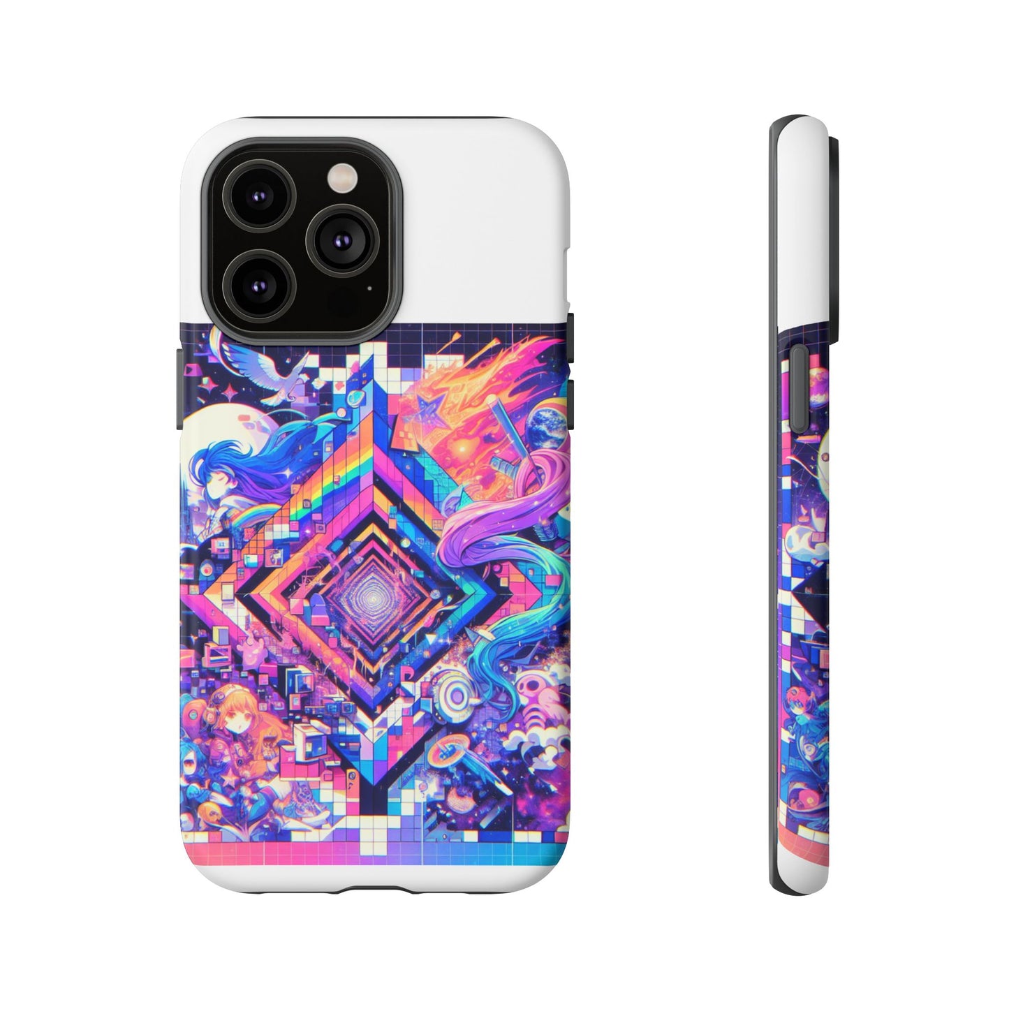 no cap just facts 3d wrap protective phone case for anime lovers, durable shock absorption, uv protected, stylish accessory for men and women