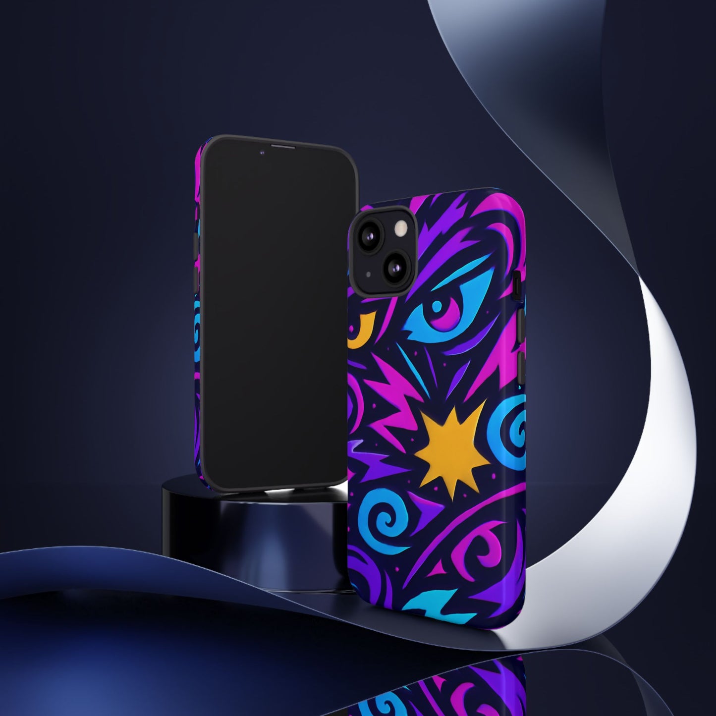 vibrant multicolour 3d wrap phone case for stylish protection and unique expression – compatible with iphone 13, 14, 15 & 16 – all models including pro, pro max & plus