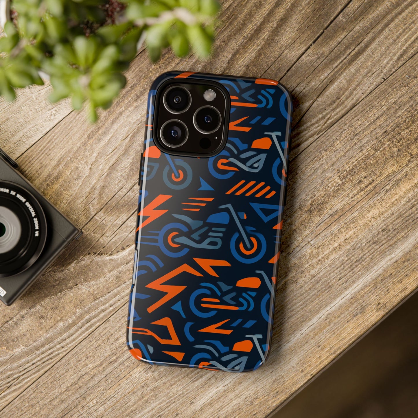 multicolour 3d wrap motorcycle protective phone case – vibrant design for stylish protection compatible with iphone 13, 14, 15 & 16 – all models including pro, pro max & plus