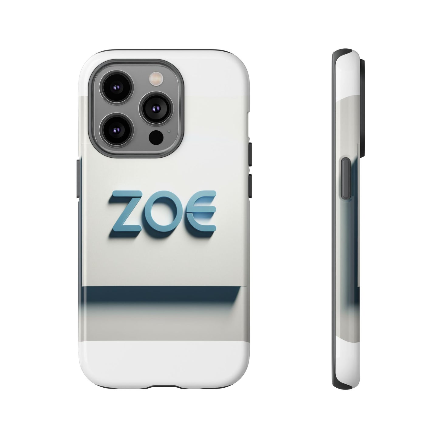 vibrant 3d lettering phone case in blue design for stylish protection compatible with iphone 13, 14, 15 & 16 – all models including pro, pro max & plus