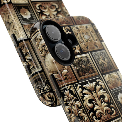 Pattern Image 4 Vibrant 3D Phone Case for Anime and Comic Fans with Baroque Gold Ornate Design Compatible with iPhone 13, 14, 15 & 16 – all models including Pro, Pro Max & Plus