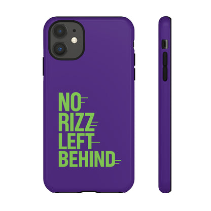 Tough Phone Case - No Rizz Left Behind - Durable, Stylish Protection for Active Lifestyles - Impact-Resistant, Dual Layer, Shock-Absorbing TPU - Perfect Gift for Tech Lovers