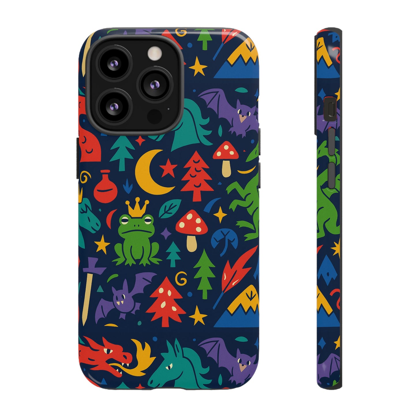 vibrant 3d wrap protective phone case with playful fantasy design for unique smartphone accessories compatible with iphone 13, 14, 15 & 16 – all models including pro, pro max & plus