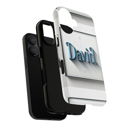 David Blue Anime Comic Style Shockproof Phone Case for Men Women Durable Protective Cover with 3D Wrap Design