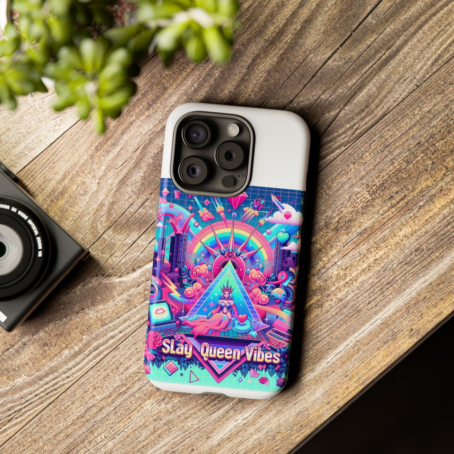 slay queen vibes 3d wrap protective phone case for women