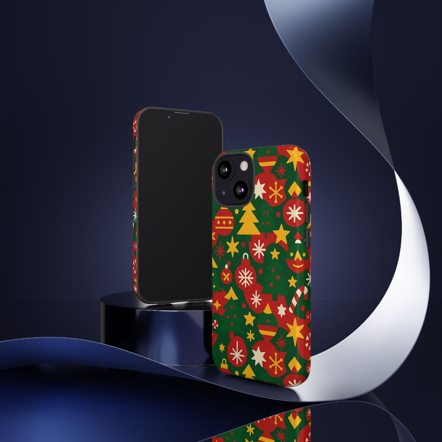 vibrant christmas phone case with festive 3d wrap design – colourful holiday protective cover compatible with iphone 13, 14, 15 & 16 – all models including pro, pro max & plus