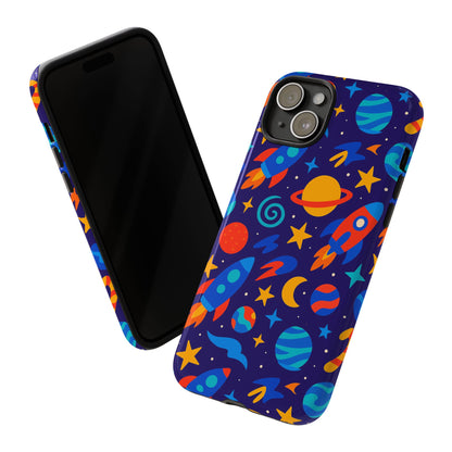 Vibrant Space Theme Protective Phone Case with 3D Wrap Design for Unique Expression Compatible with iPhone 13, 14, 15 & 16 – all models including Pro, Pro Max & Plus