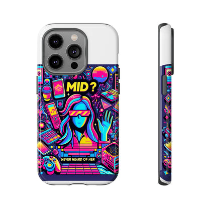 Mid Never Heard Of Her 3D Wrap Protective Phone Case for Fun Retro Style and Shock Absorption, Ideal Gift for Tech Enthusiasts and Anime Lovers