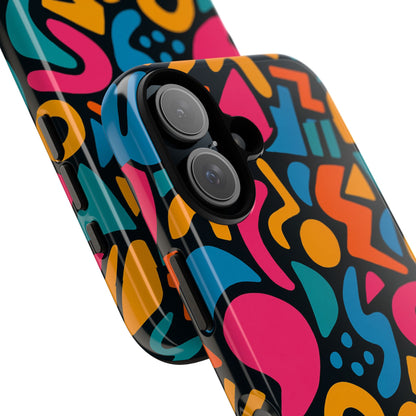 Vibrant Multicolour Abstract 3D Wrap Phone Case for Stylish Protection, Unisex Smartphone Cover, Compatible with iPhone 13, 14, 15 & 16 – all models including Pro, Pro Max & Plus