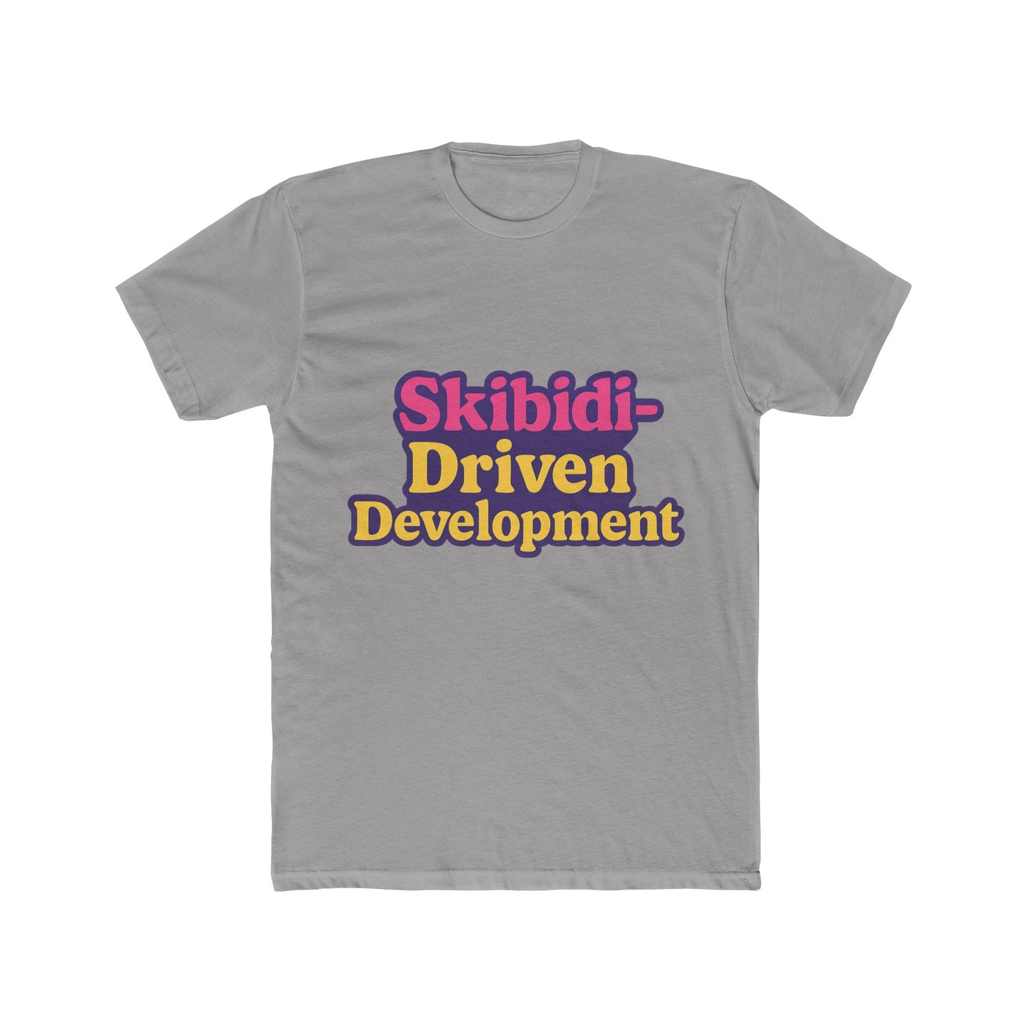 skibidi-driven development meme purple unisex t-shirt - trendy viral graphic tee