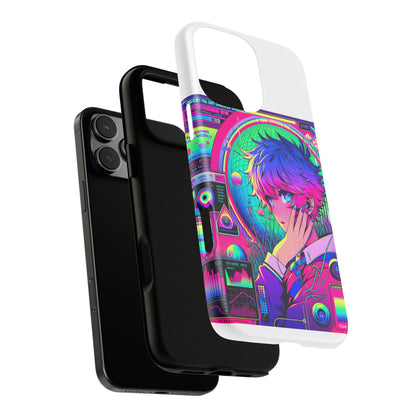 Touching Grass Weekly Vibrant Protective Phone Case for Smartphones, Retro Anime Design, Shock Absorbent TPU, UV Protected, Unique Gift for Tech Enthusiasts